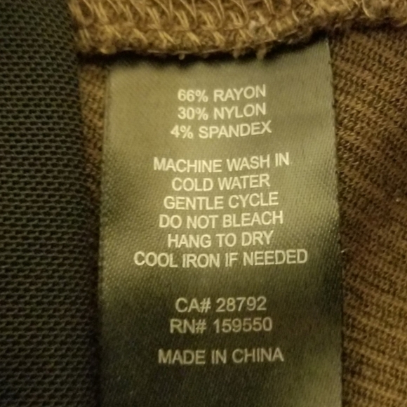 Rachel Zoe STRETCH Skinny Cigarette Pants Tummy Control Waistband Leggings Brown - Picture 6 of 6